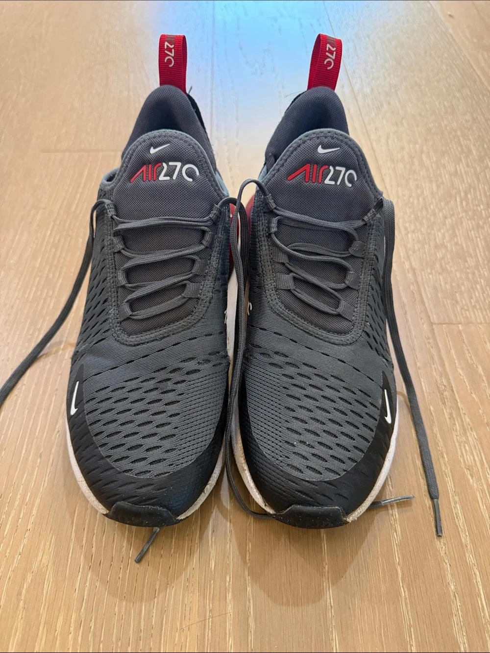 Nike Air Max 270 GS “Iron Grey University Red” big kids 7Y